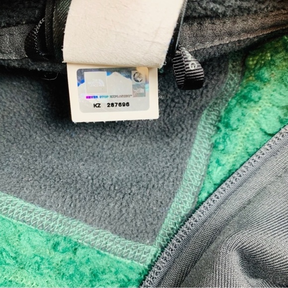 THE NORTH FACE Malbec Grizzly Pack Polartek Fleece Full Zip Jacket in Green XL - Picture 14 of 14